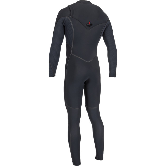 2024 O'Neill Mens Hyperfreak Fire 5/4mm Chest Zip Wetsuit 5550 - Black